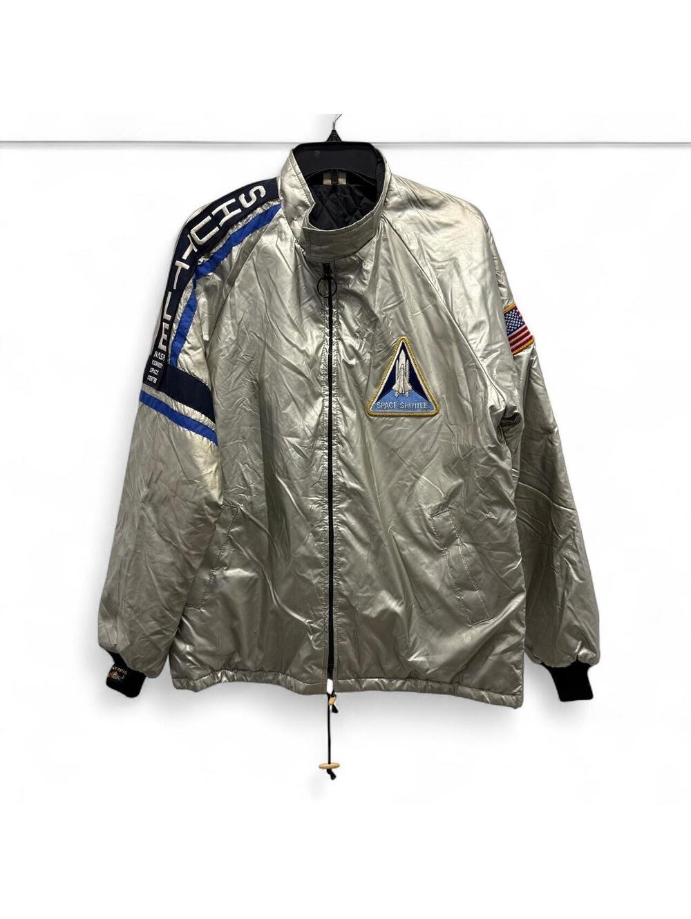 Men's Silver and Grey Jacket